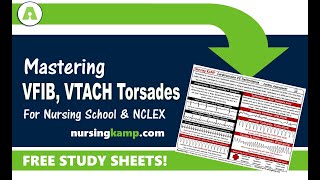 What is Vtach Vfib Torsades Defib Cardioversion Nursing KAMP NCLEX Prep 2019 [upl. by Odo]