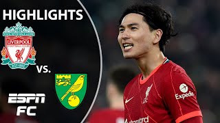 Takumi Minaminos brace lifts Liverpool over Norwich  FA Cup Highlights  ESPN FC [upl. by Esor760]