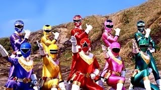 Carranger Vs Ohranger Henshin amp Roll Call [upl. by Ainez]