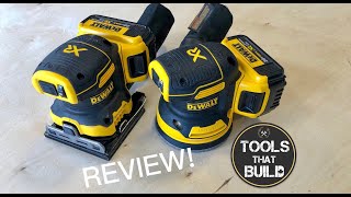 Review of Dewalt Cordless Orbital and Sheet Sander [upl. by Kcitrap]