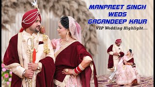 Manpreet Singh amp Gagandeep Kaur  Punjabi Wedding Highlight  Cheema Studio Dirba [upl. by Hpeseoj947]