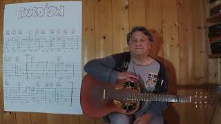 GUITAR Lesson  614 TOURDION French Medieval Dance [upl. by Flight]