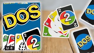 DOS  Spielregeln TV Spielanleitung Deutsch  MATTEL GAMING UNO Original KARTENSPIEL [upl. by Akirdna]