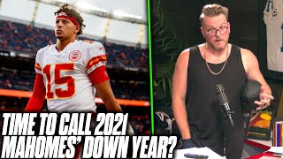 Is It Time To Declare This As Patrick Mahomes Down Year  Pat McAfee Reacts [upl. by Ellata701]