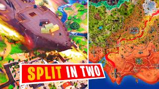 Megalodons plan to SPLIT The Season 3 Map in Two Fortnite Story [upl. by Yeslek]