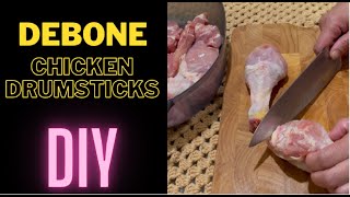 HOW TO DEBONE CHICKEN DRUMSTICK DIY [upl. by Mulac]