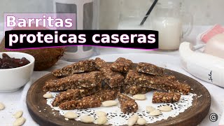 BARRITAS PROTEICAS CASERAS Saludables veganas y sin azúcar  Cocina Abierta [upl. by Van]