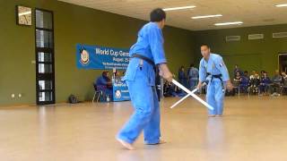 Vovinam Woldcup2010  Song Luyen Kim  Kien et Luc [upl. by Leuams]