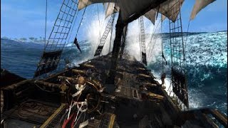 Assassin’s creed 4 black flag best sea shanties whilst sailing ocean waves sounds [upl. by Adnwahsat853]