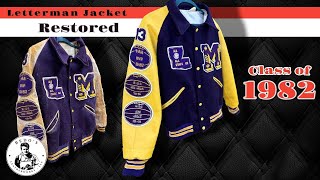 Class of 1982 Letterman jacket Restoration [upl. by Warren]