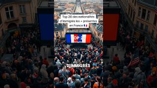 TOP 20 de limmigration en FRANCE 🇫🇷 [upl. by Hieronymus]