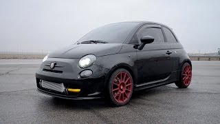 Modified 2015 Fiat 500 Abarth Nero  WR TV POV Test Drive [upl. by Irehs]