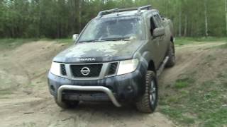 Navara D40  Pathfinder R51  test of new tires MT [upl. by Elleda968]