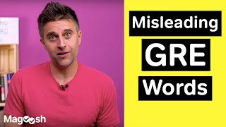 Misleading GRE Words  GRE Vocabulary Wednesday [upl. by Aicilra]