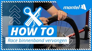 BINNENBAND VERVANGEN van je RACEFIETS Mantel Howto [upl. by Neelrak]