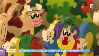 MADE IN FRANCE  En FrancheComté les jouets en bois prennent vie [upl. by Eidur230]