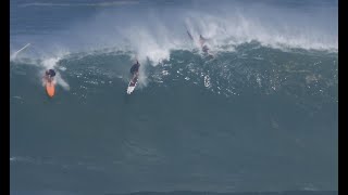 Koa Smith Airdropping Into Waimea Bay 11242023  Shannon Reporting [upl. by Llorre]