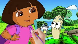 Dora map season drawing  Dora coloring pages [upl. by Aeneas415]