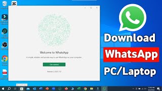 How to Install WhatsApp On Windows 10 Laptop or PC [upl. by Basham]