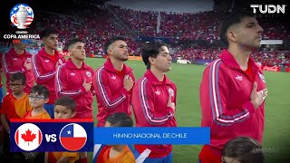 ¡ESTALLÓ el Himno Chileno como nunca  Canadá 00 Chile  Copa América 2024  J3  TUDN [upl. by Elatnahc806]