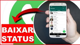 Como salvar status do WhatsApp de outra pessoa no android samsung Xiaomi gb com foto sem aplicativo [upl. by Castro]