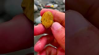 Gold stone ⚱️ i need in 2000 crystalstone naturalcrystals stone seastone [upl. by Hake330]