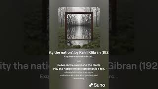 quotPity the nationquot  III version  Kahlil Gibrans poem as a song composed by AI [upl. by Aihtniroc]