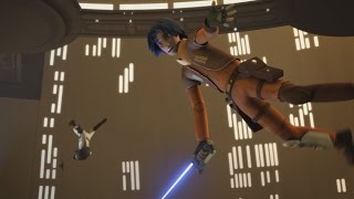 Star Wars Rebels  Ezra amp Chopper sabotage Interdictors Gravity Well Projectors 1080p [upl. by Hershell]