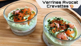 VERRINE AVOCAT CREVETTE 🍤🥑 [upl. by Anilram]