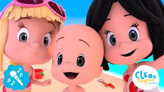 Vamos a la playa con Cleo y Cuquín  Nueva canción infantil  Familia Telerín [upl. by Aihsotan134]