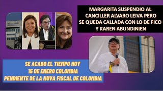 HOY15 DE ENERO COLOMBIA ESPERA LA NUEVA FISCAL DICEN QUE AUN NO HABRÁ HUMO BLANCO [upl. by Umberto]