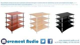 Quadraspire Q4EVO  Q4 EVO amp Q4L HiFi Stand which is available from Movement Audio [upl. by Nemlaz]