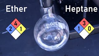 Diethyl Ether and Heptane from Starting Fluid  Obtaining Lab Solvents episode 1 [upl. by Asor]