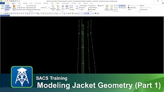 Modeling Jacket Geometry in SACS CE Part 1 [upl. by Adleme]