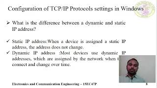 TCP IP Configuration Digital communication [upl. by Lucania]