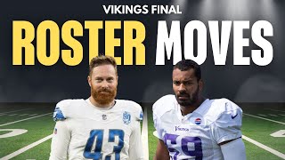 Vikings Final Roster Moves Before Jaguars Game [upl. by Mead71]