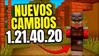 ✅ CAMBIOS en MINECRAFT BEDROCK 1214020  NUEVOS CAMBIOS 😱 [upl. by Thissa]