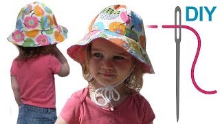 Hut nähen für Anfänger – DIY unisex Sommerhut quotLOUIS amp LOUISAquot [upl. by Airretnahs]