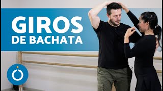 Giros BÁSICOS de BACHATA en Pareja 💫 Como Hacer Giros en Bachata [upl. by Burnside922]