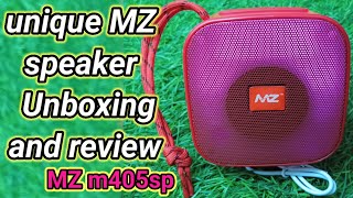 best bluetooth speaker Unboxing amp review wireless speaker with disko light Fm Radio MZ M405sp [upl. by Elam]