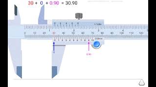 vernier caliper quick reading [upl. by Surtimed]