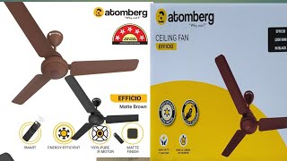 Atomberg Efficio BLDC 1200mm ceiling fan UNBOXIN [upl. by Sivehc878]