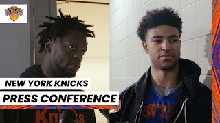 Julius Randle  Quentin Grimes  NY Knicks Practice Availability February 15 2023 [upl. by Adeline]