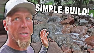 How to Install a Simple PONDLESS WATERFALL [upl. by Ais67]