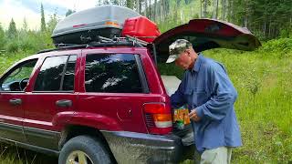 FIXING A FLAT TIRE WHILE BACKROADING [upl. by Jacobine]