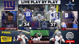 ✭ Dallas Cowboys vs New York Giants LIVE  Playby Play amp Reactions [upl. by Laurinda]