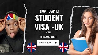 UK STUDENT VISA APPLICATION [upl. by Ahsitul]