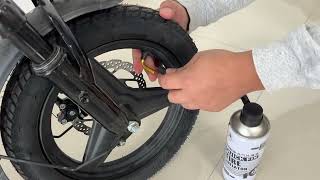 Repairing tubeless tires with sealant [upl. by Durman3]