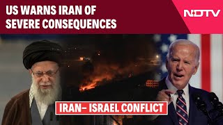 War Between Iran Israel  US Warns Iran of Severe Consequences Amid Escalating IsraelIran Conflict [upl. by Enyedy]