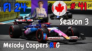 F1 24  Melody Coopers RTG  Ep 41 Season 3🍁Race 5🫎Canadian GP 🏒🍁🫎🏁🏎️💨 [upl. by Vicki]